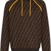 Fendi FF logo print hoodie
