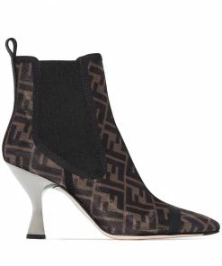 Fendi Colibrì FF motif pointed ankle boots