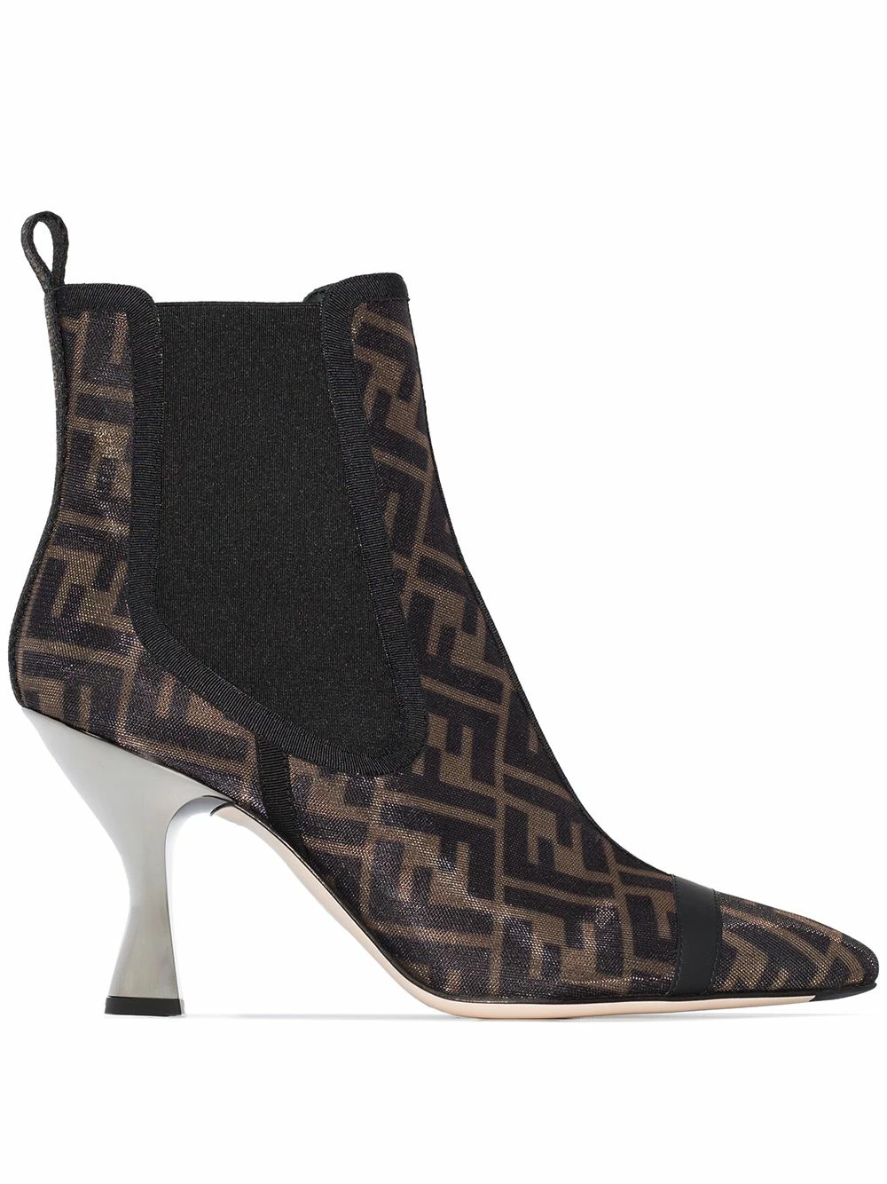Buy 🔔 Fendi Colibrì FF motif pointed ankle 🥾 boots of women 🔔 3 Fendi Colibrì FF motif pointed ankle boots