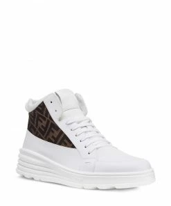 Fendi jacquard FF motif high-top sneakers