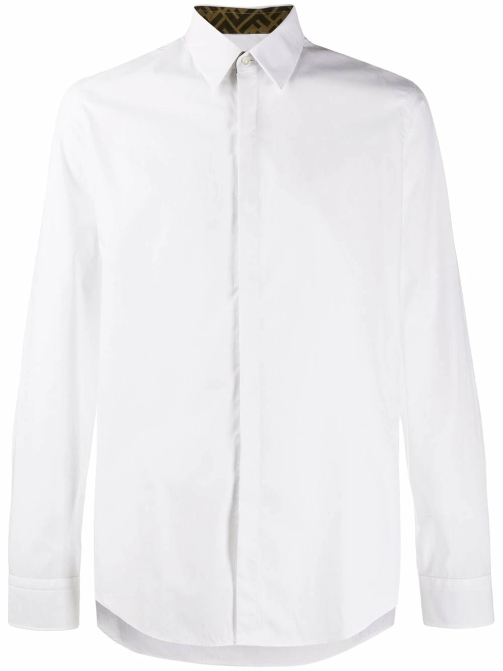 Wholesale π Fendi FF monogram logo π shirt π shirts of men β 3 Fendi FF monogram logo shirt