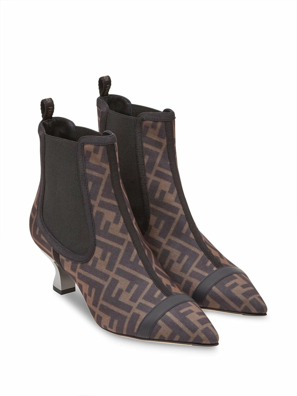 New π Fendi Logo jacquard ankle π₯Ύ boots of women β 6 Fendi logo-jacquard ankle boots
