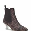 New π Fendi Logo jacquard ankle π₯Ύ boots of women β 7 Fendi logo-jacquard ankle boots