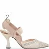 Fendi Colibrì embellished FF motif slingback pumps