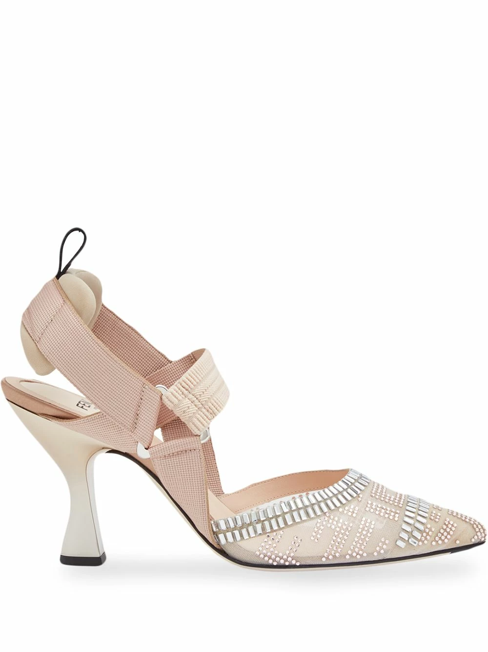 Buy 😀 Fendi Colibrì embellished FF motif slingback pumps of women 😀 3 Fendi Colibrì embellished FF motif slingback pumps