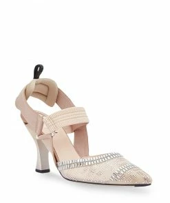 Fendi Colibrì embellished FF motif slingback pumps