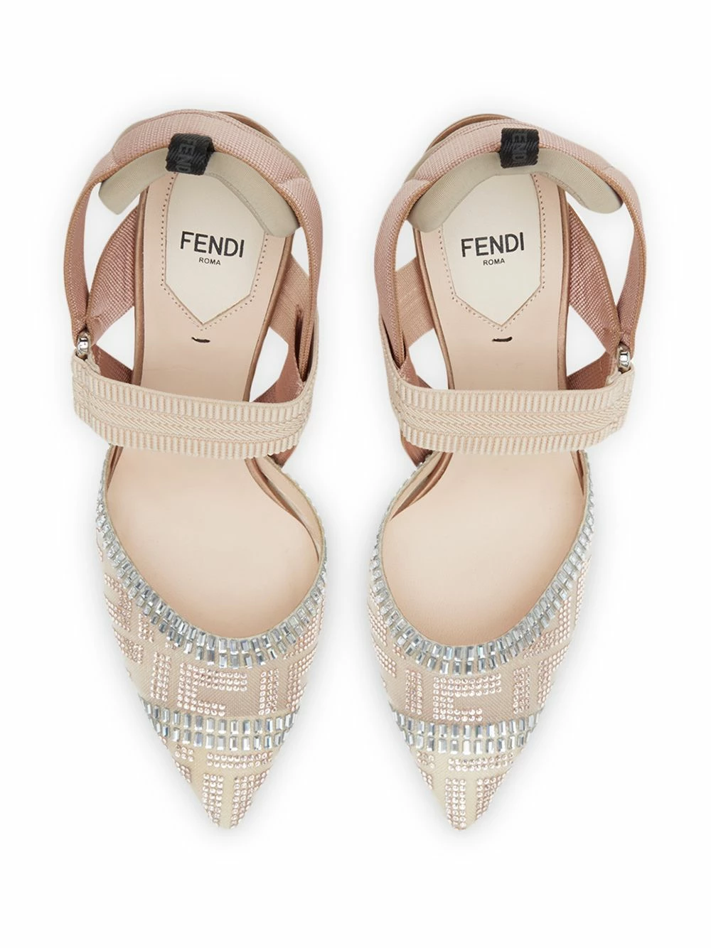 Buy 😀 Fendi Colibrì embellished FF motif slingback pumps of women 😀 6 Fendi Colibrì embellished FF motif slingback pumps
