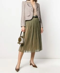 Fendi Karligraphy motif cropped jacket