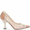 Fendi Colibrì FF motif mesh pumps