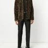 Fendi FF reversible hooded leather jacket