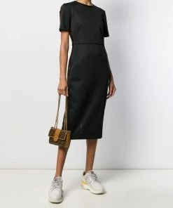 Fendi FF motif trim dress