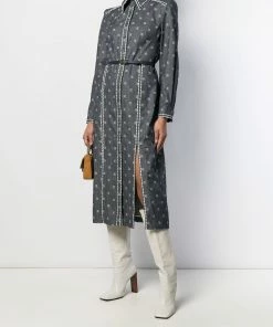 Fendi Karligraphy motif shirt dress