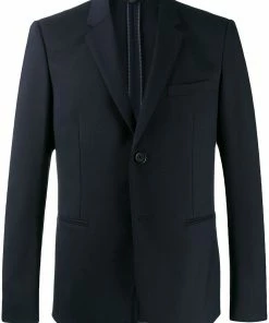 Fendi notched lapel slim-fit blazer