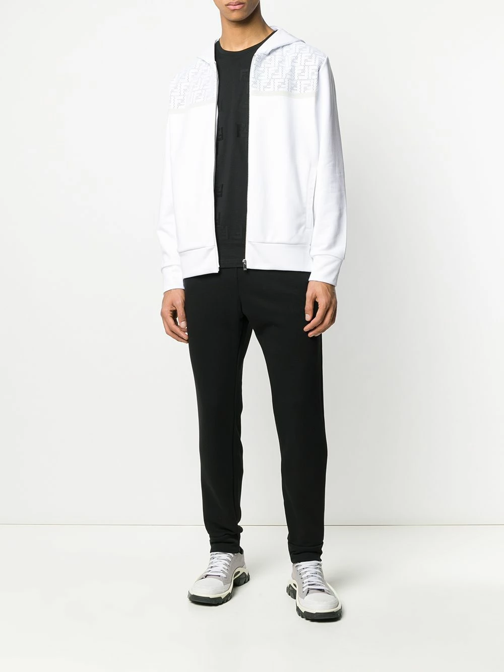 Best Pirce π― Fendi FF motif detail track pants sweatpants of men β 4 Fendi FF motif detail track pants