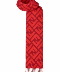 Fendi FF logo long scarf