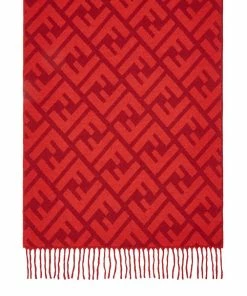 Fendi FF logo long scarf