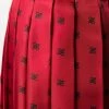 Fendi Karligraphy motif pleated skirt