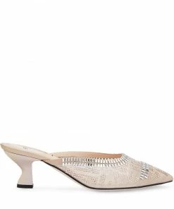 Fendi Colibrì embellished FF motif mules