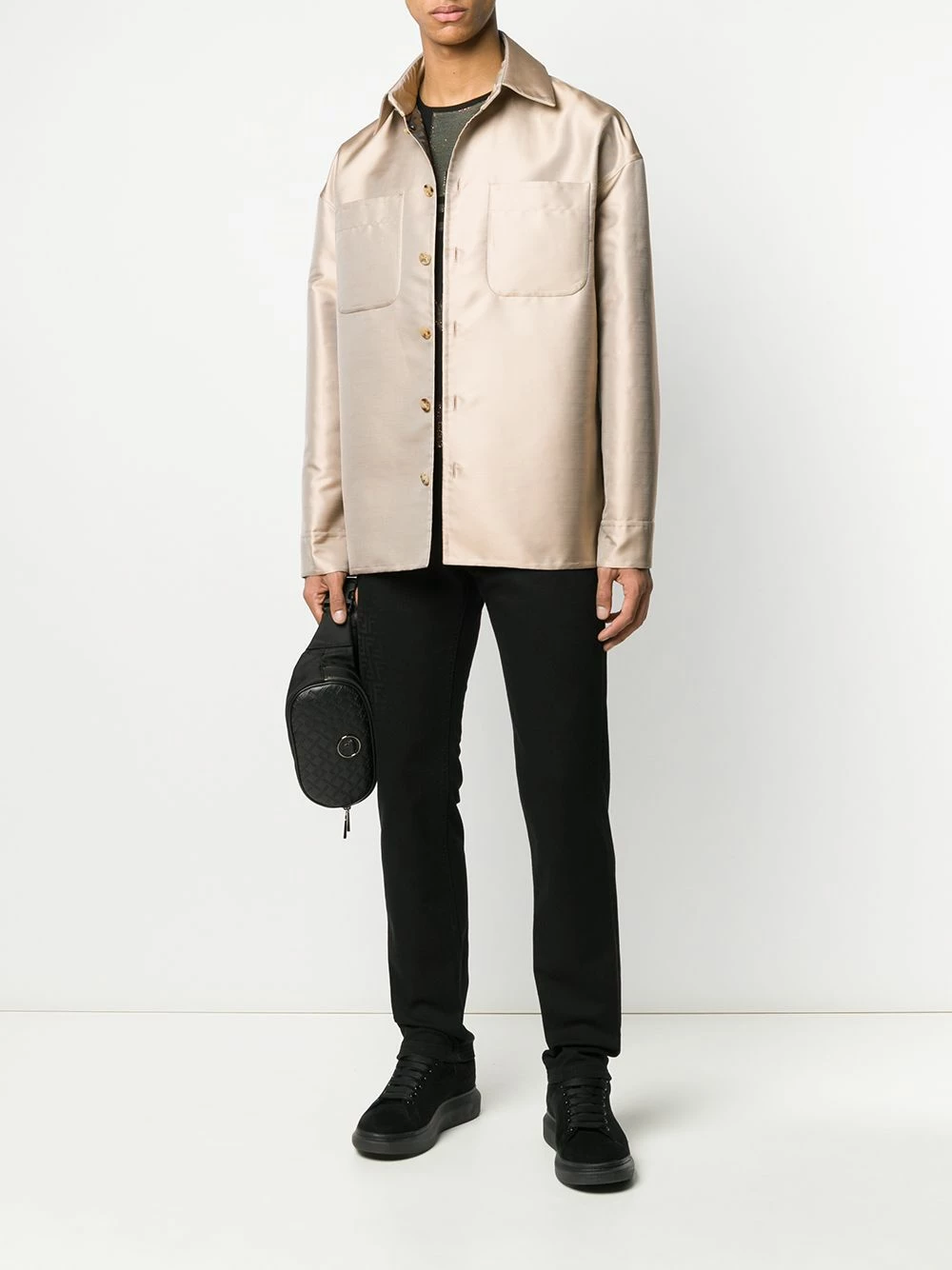 Brand new π€© Fendi Boxy π shirt jacket π shirt jackets of men π 4 Fendi boxy shirt jacket