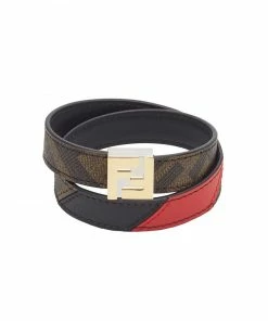 Fendi FF motif wrap-around bracelet