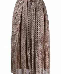 Fendi Floating Petals print pleated skirt