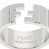 Fendi logo detail ring