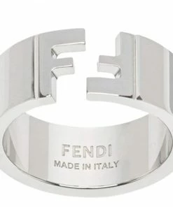 Fendi logo detail ring