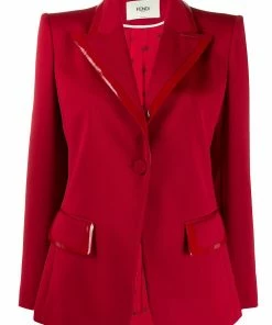 Fendi patent detail structured blazer