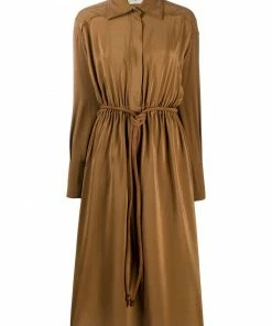 Fendi crΓͺpe de Chine shirt dress