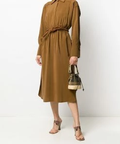 Fendi crêpe de Chine shirt dress