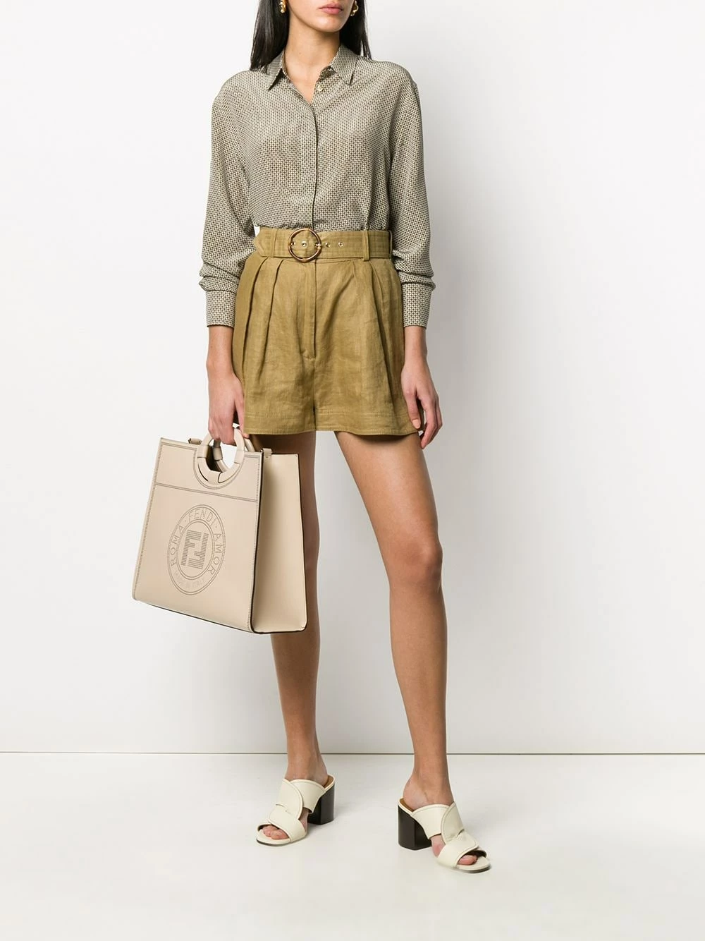 Best Sale π Fendi Runway perforated tote tote bags of women βοΈ 4 Fendi Runway perforated tote