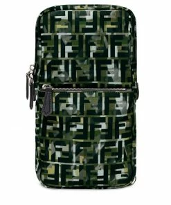 Fendi camouflage FF print one-shoulder backpack