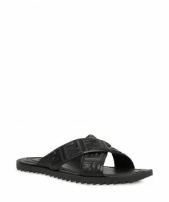 Fendi embossed FF motif flat sandals