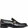 Fendi smooth FF detail loafers