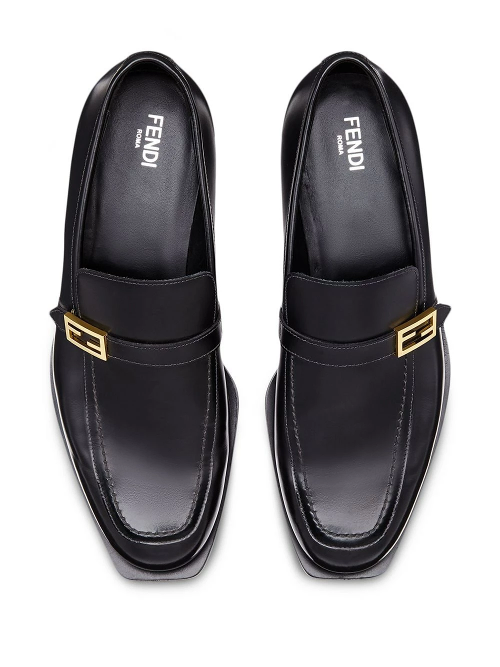Discount π₯° Fendi Smooth FF detail loafers of men π 6 Fendi smooth FF detail loafers