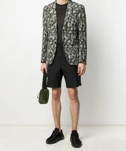 Fendi embroidered logo silk T-shirt