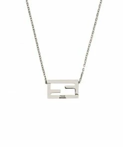 Fendi FF motif chain necklace