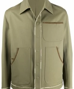 Fendi trimmed work jacket