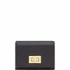 Fendi textured trifold wallet
