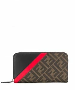 Fendi FF motif zip-around wallet