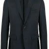Fendi logo tape single-breasted blazer