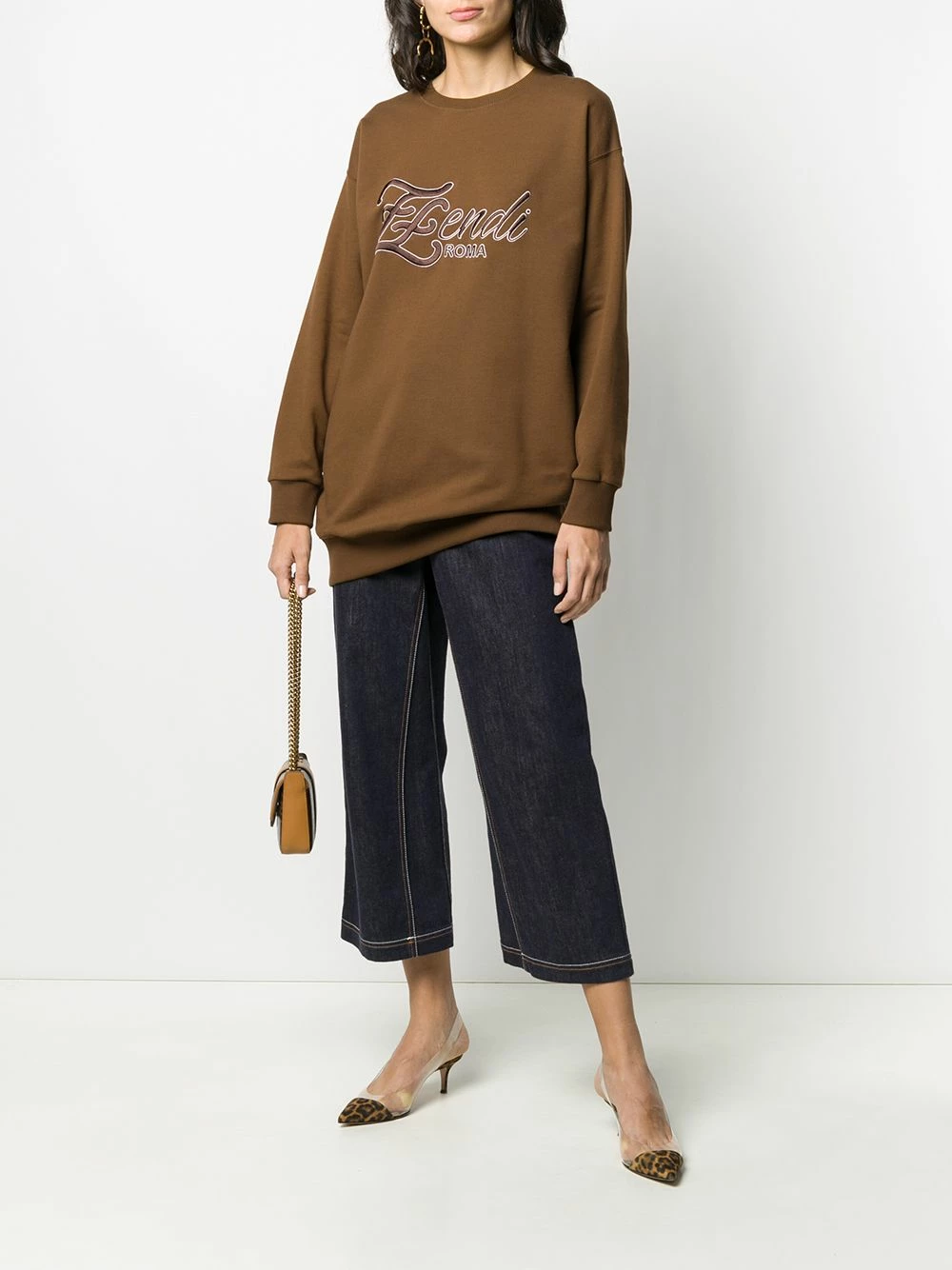 Budget π Fendi Karligraphy logo sweatshirt knits of women β 4 Fendi Karligraphy logo sweatshirt