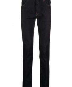 Fendi camo detail slim denim jeans