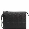 Fendi FF motif quilted clutch
