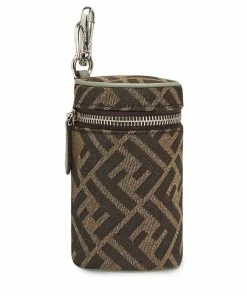 Fendi FF motif keyring can case