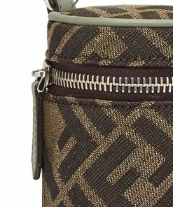 Fendi FF motif keyring can case