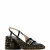 Fendi Promenade FF motif slingback loafers