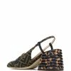 Fendi Promenade FF motif slingback loafers