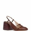 Cheapest π₯° Fendi Promenade crocodile effect slingback loafers pumps of women π 7 Fendi Promenade crocodile-effect slingback loafers