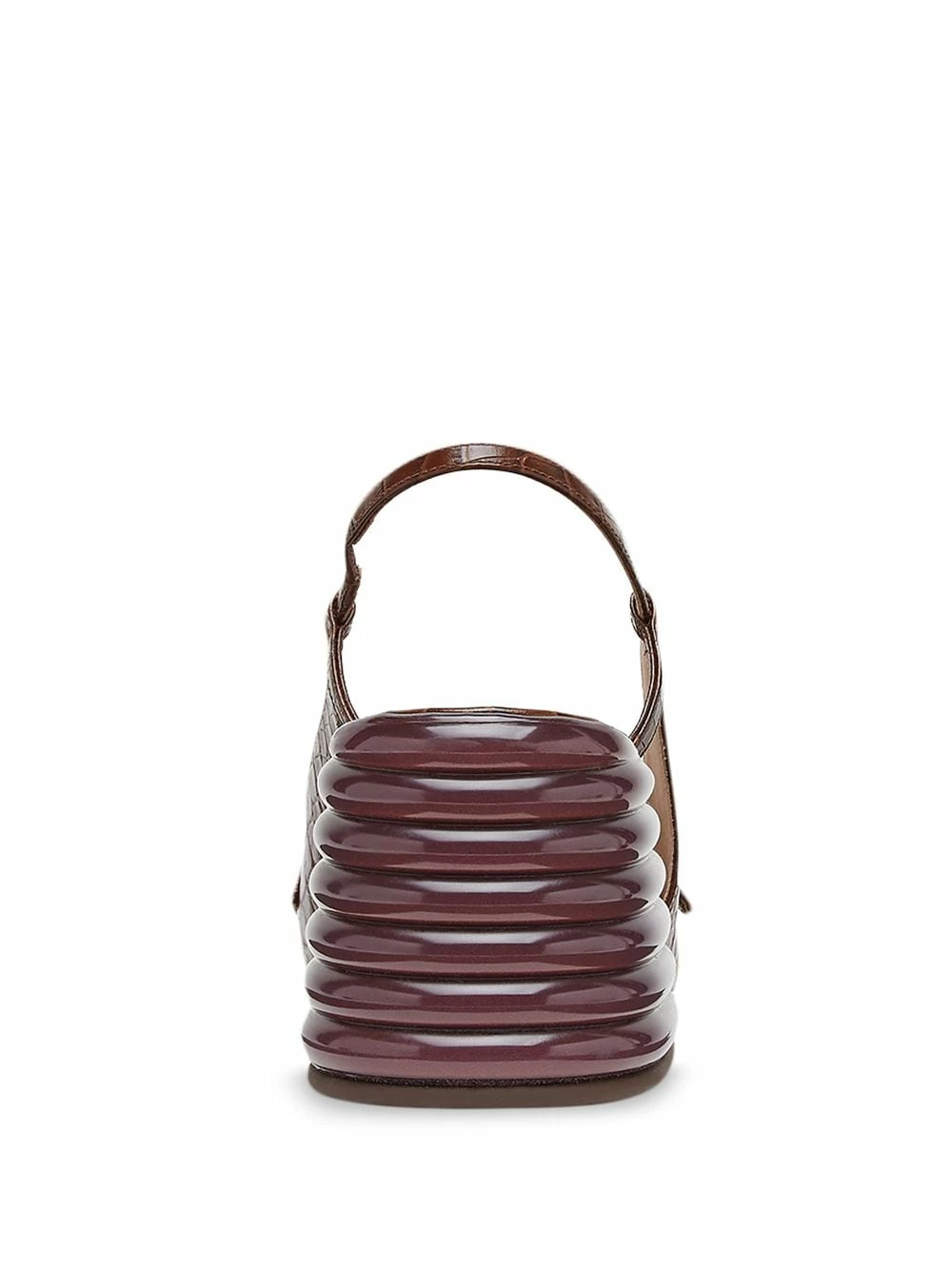 Cheapest π₯° Fendi Promenade crocodile effect slingback loafers pumps of women π 5 Fendi Promenade crocodile-effect slingback loafers